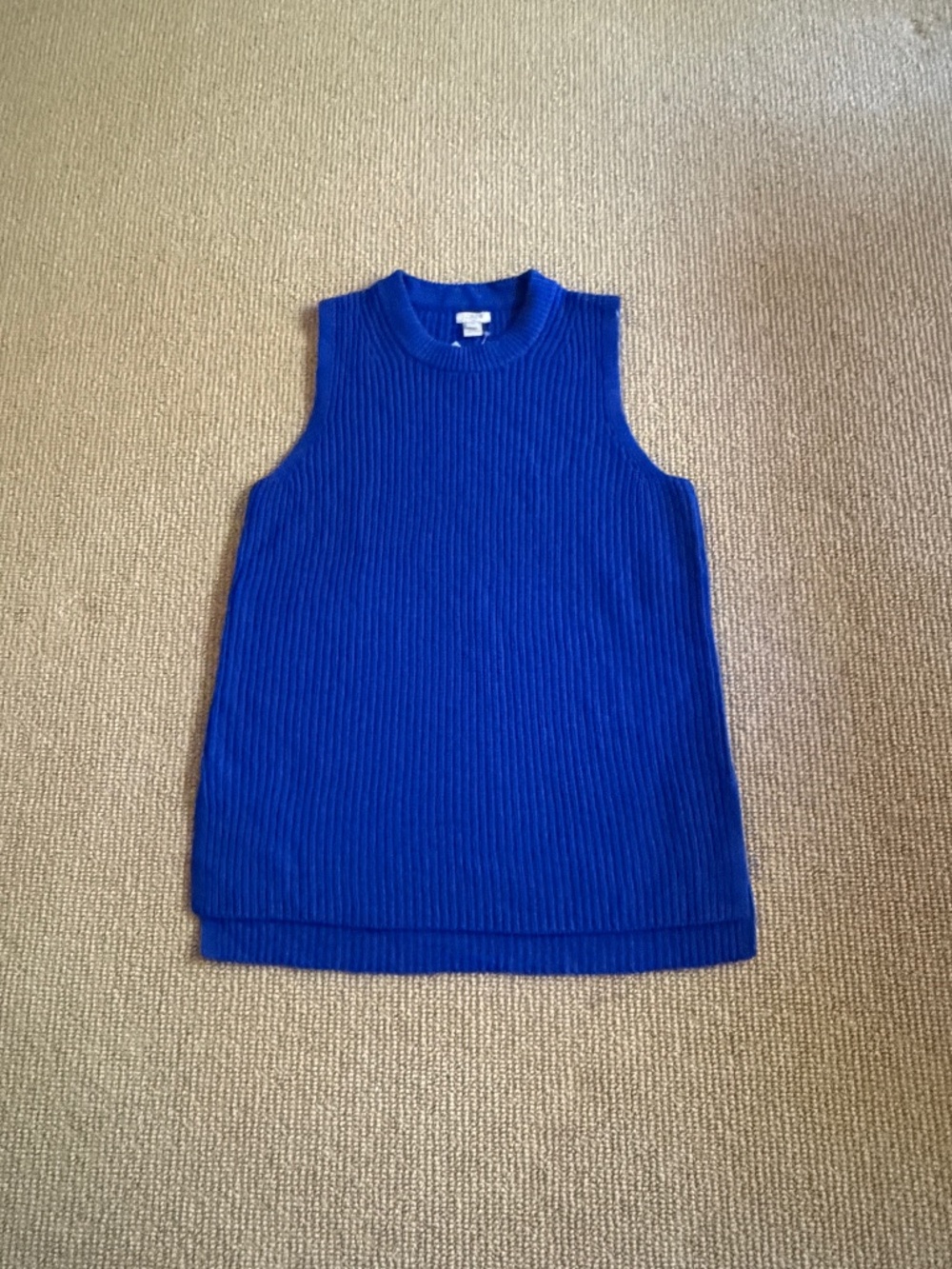Women's J. Crew Blue Sweater Vest, Size Medium NWT
